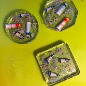 Nautical Themed Resin Coasters